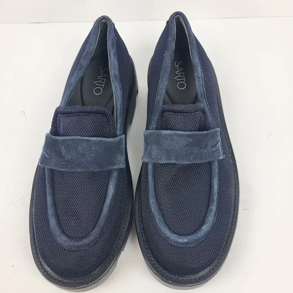 Franco Sarto Ream Women's Shoes Platform Size 5.5 M Navy Blue